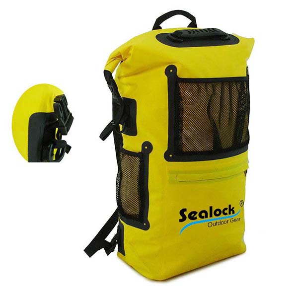 30l Gelb Wasserdicht Camping Rucksack