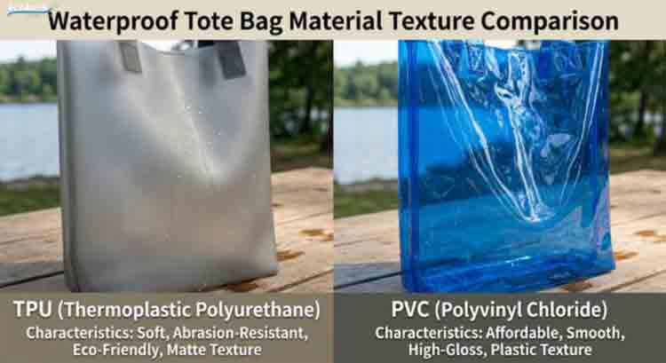 Wasserdichte Reisetasche aus TPU oder PVC, deren Material länger hält