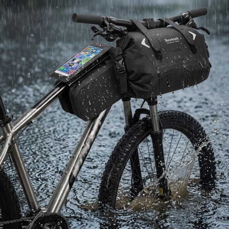 Wasserdichte Fahrradtaschen – RF-geschweißt, IPX6 | OEM, MOQ 200