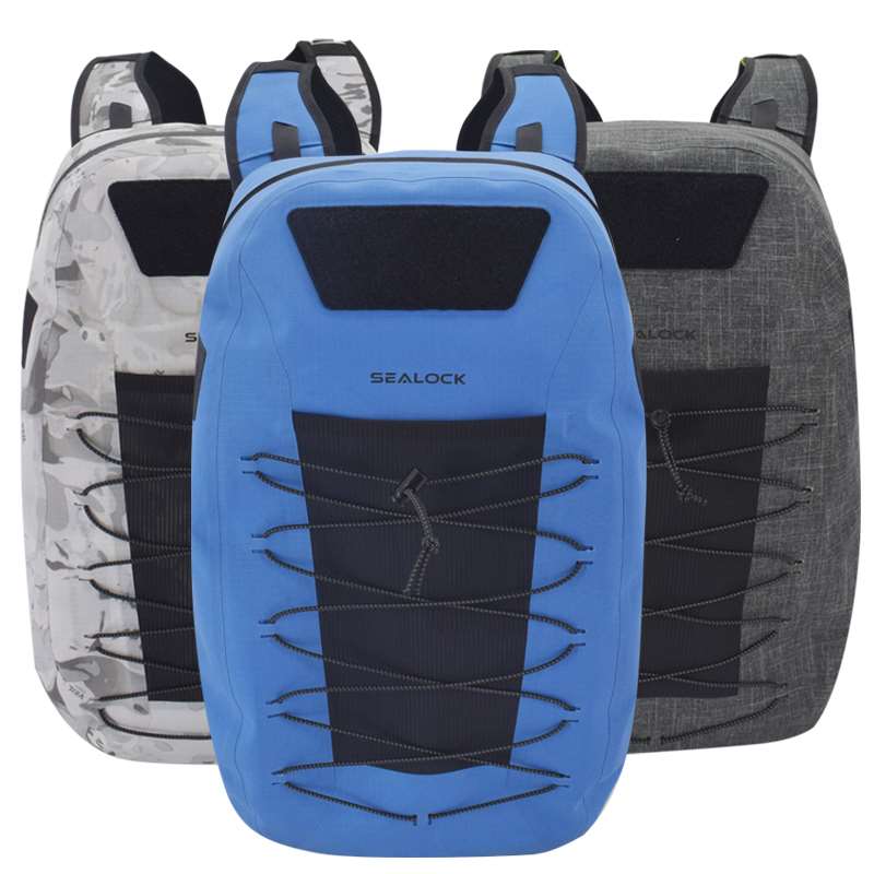 Wasserdichter Rucksack zum Fliegenfischen mit großem Fassungsvermögen (15 l).