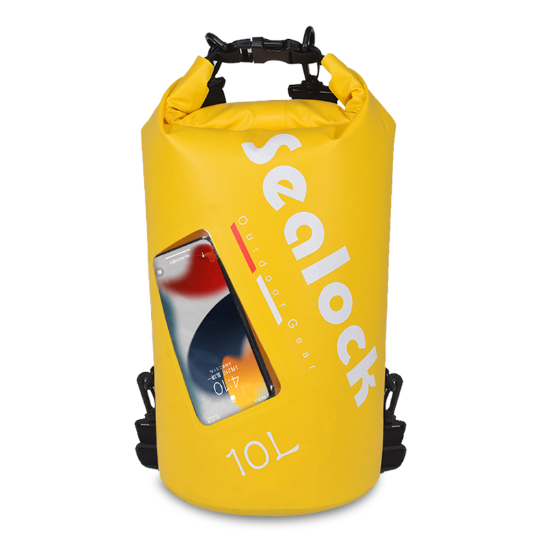 Wasserdichter Packsack 20 Liter mit Tasche für Handy